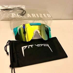 Brand New Pit Viper Light Blue/White/Yellow